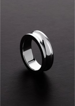 Ouch! Stalowy pierścień intymny anatomiczny 15x50 mm zaokrąglone krawędzie