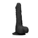 RealRock Model 25 cm - anatomiczny, elastyczny, z przyssawką