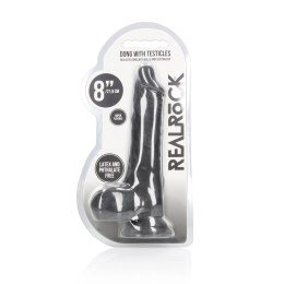RealRock Model Classic 20 cm - miękka powierzchnia, przyssawka Skin TPE