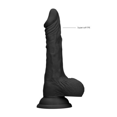 RealRock Model Classic 20 cm - miękka powierzchnia, przyssawka Skin TPE