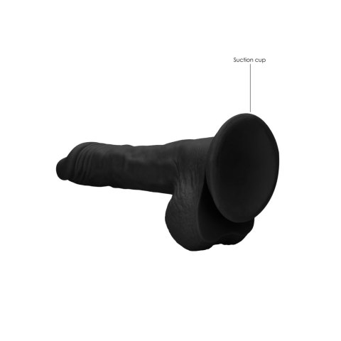 RealRock Model Classic 20 cm - miękka powierzchnia, przyssawka Skin TPE
