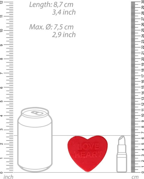 Shots S-Line Mydło Serce o Zapachu Roży 35g - Dekoracyjne do Kąpieli