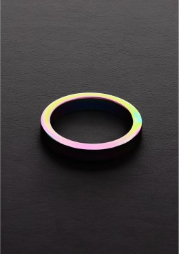 Steel Flat Ring Rainbow 8 x 50 mm - anodyzowana stal, płaski model