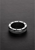 Steel - Pierścień intymny z 11 otworami wentylacyjnymi 15x45 mm