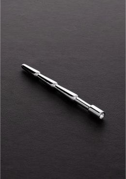 Steel Plug z kolorowym kryształem - stal nierdzewna, elegancki design