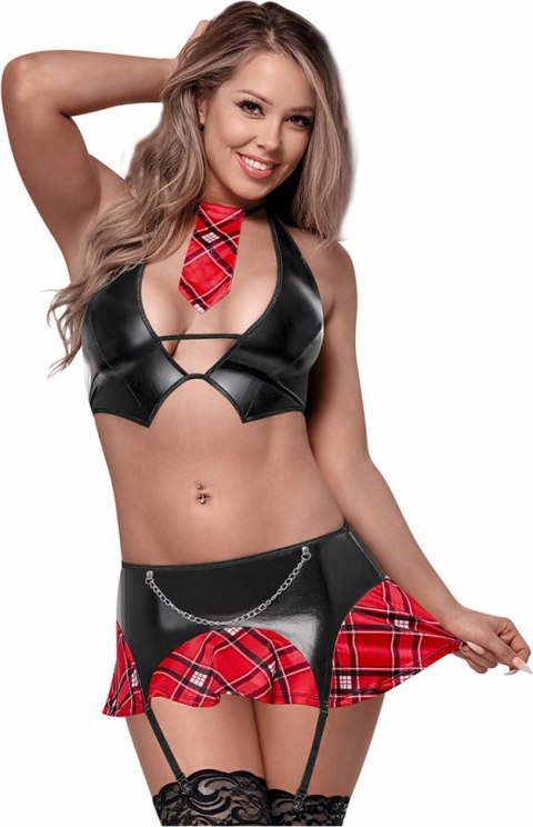 Magic Silk Dress Up Sophomore SM - komplet halter ze spodnicą i krawatem