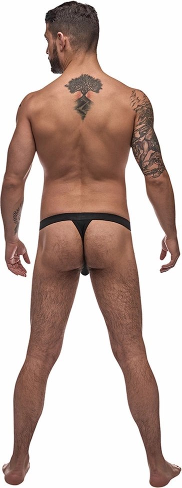 Male Power Pure Comfort Modal LXL - Stringi męskie z panelem i szerokim pasem