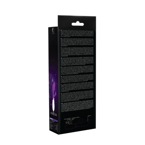 Achelois Wibrator dwufunkcyjny ładowalny silikonowy fioletowy 21,8 cm