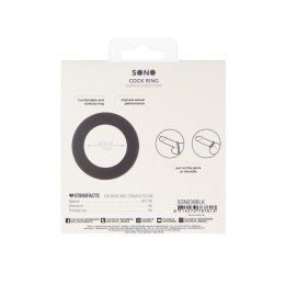 EasyToys No.39 pierścień anatomiczny TPE czarny połprzezroczysty