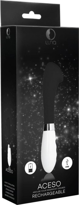 Luna by Shots Aceso - ładowalny masażer silikonowy 10 trybow, 20,8 cm