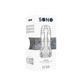 SONO No.68 Czarna maszyna intymna z elastycznego TPE 15 cm