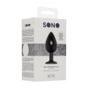 SONO No.91 Plug silikonowy z ruchomą kulką czarny 9,5 cm