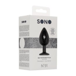 SONO No.91 Plug silikonowy z ruchomą kulką czarny 9,5 cm