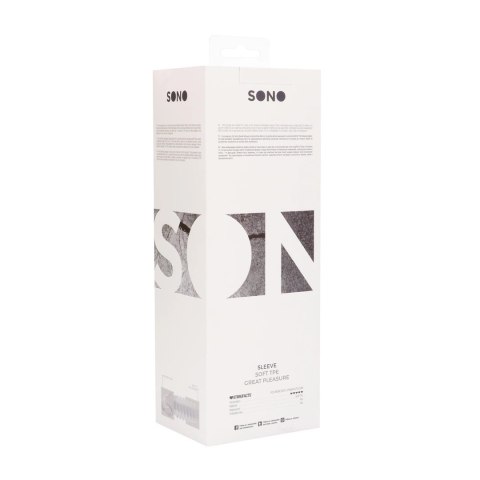 Shots No.21 Przedłużacz anatomiczny TPE czarny/szary/przezroczysty