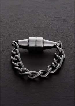 Steel Mini - magnetyczny zacisk z łańcuszkiem - stalowy, 1 sztuka