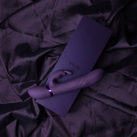 VIVE Nari - Wibrujący krolik punktu G z obracającymi koralikami, silikon