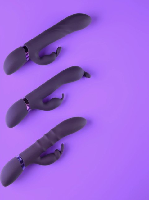 VIVE Nari - Wibrujący krolik punktu G z obracającymi koralikami, silikon