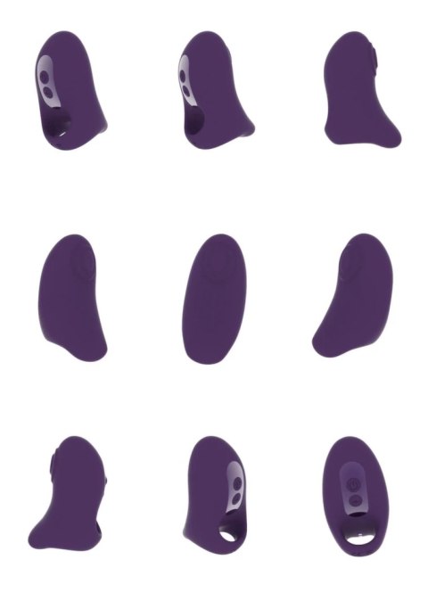 Vive Hana - Anatomiczny Wibrujący Pierścień na Palec, 10 Trybow, Fioletowy