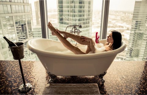 Vive Izara - Wibrujący krolik z koralikami, silikon, 3 silniki