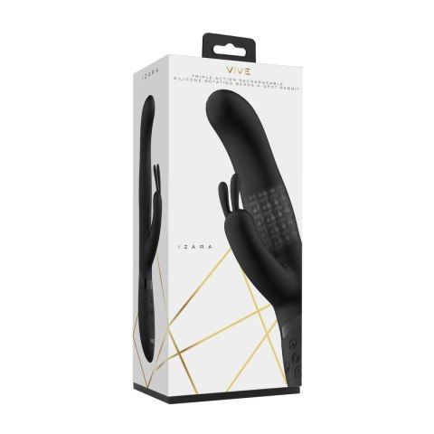 Vive Izara - Wibrujący krolik z koralikami, silikon medyczny, IPX7