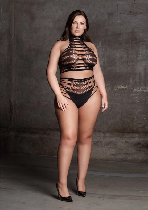 El Desir Carpo Plus Size komplet dwuczęściowy XL-XXXXL czarny
