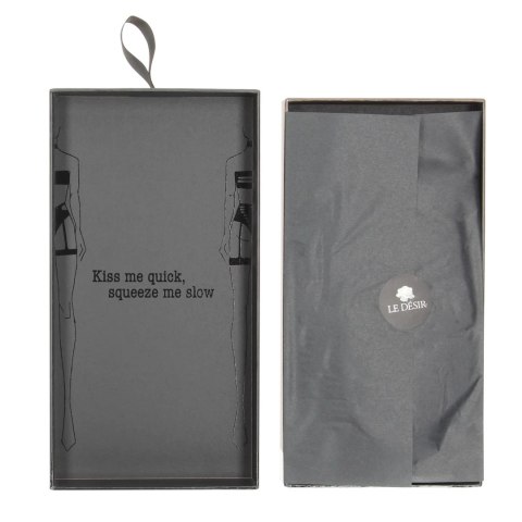 Le Desir Ananke Plus Size - komplet 3-częściowy, czarny, XL-XXXXL