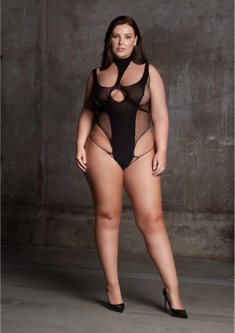 Le Desir Bodystocking Cyllene Plus Size - elastyczne body z golfem XL-XXXXL