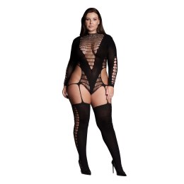 Le Desir Bodystocking Kalyke Plus Size czarny XL-XXXXL elastyczny