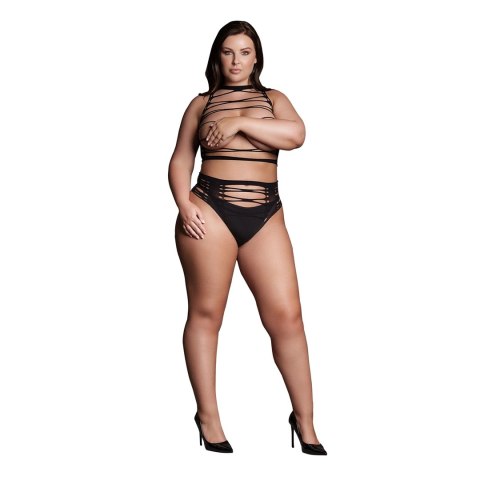 Le Desir Helike Plus Size - zestaw dwuczęściowy XL-XXXXL, czarny