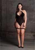 Le Desir Metis Body Plus Size z paskami i siateczką XL-XXXXL