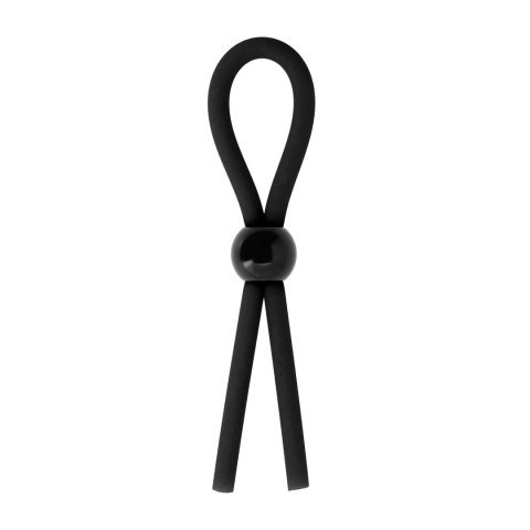 Shots Toys Adjustable Silicone System - czarny, elastyczny pierścień