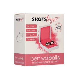 Shots Toys Ben Wa Balls Duo - zestaw 2 kulek, średnia waga, trening mięśni