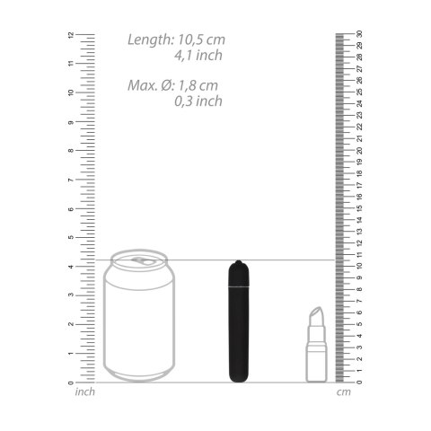 Shots Toys Bullet Vibrator 10 trybow - długi, wodoodporny model