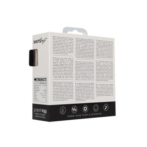 Shots Toys Wibrujące Jajko Punkt G Bezprzewodowe Pilot 10 Trybow Średnie