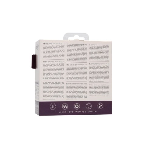 Shots Toys Wireless Egg model G - 10 trybow, pilot stalowy