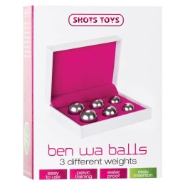 Shots Toys Zestaw kulek do ćwiczeń mięśni Kegla 3 wagi