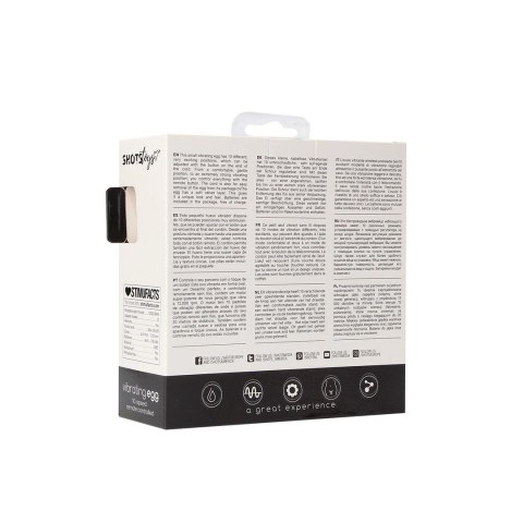 Shots Toys wibrujące jajko 10 trybow miękka powierzchnia rożowe